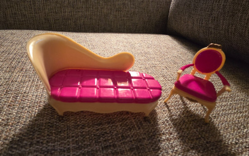 Chaise longue rosa - , sedia