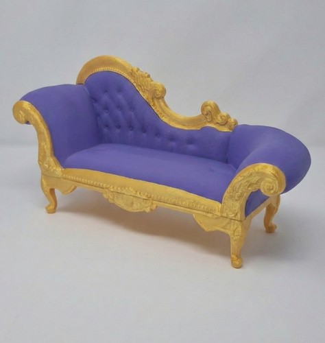Divano chaise longue rococò