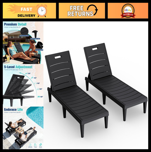 Set sedie sdraio chaise - 2,