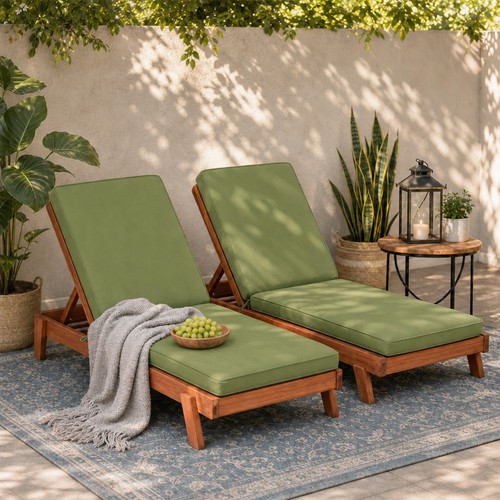 Aoodor 2pcs patio chaise - 2pcs,